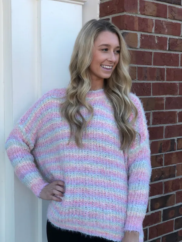 Rainbow Sweater sold by Belletique