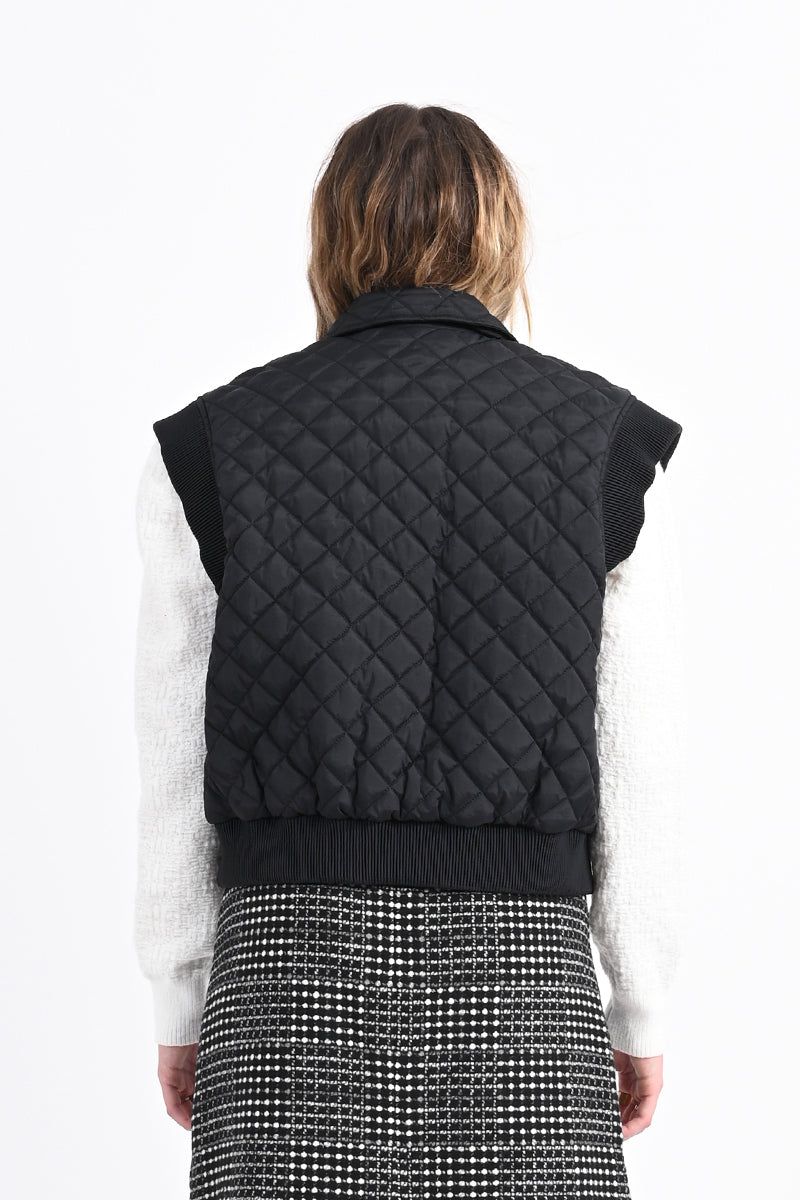 Padded Jacket Vest | Black sold by Belletique product image thumbnail 2