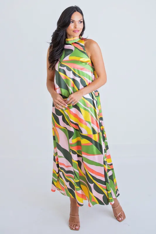 70’s Halter Maxi Dress sold by Belletique