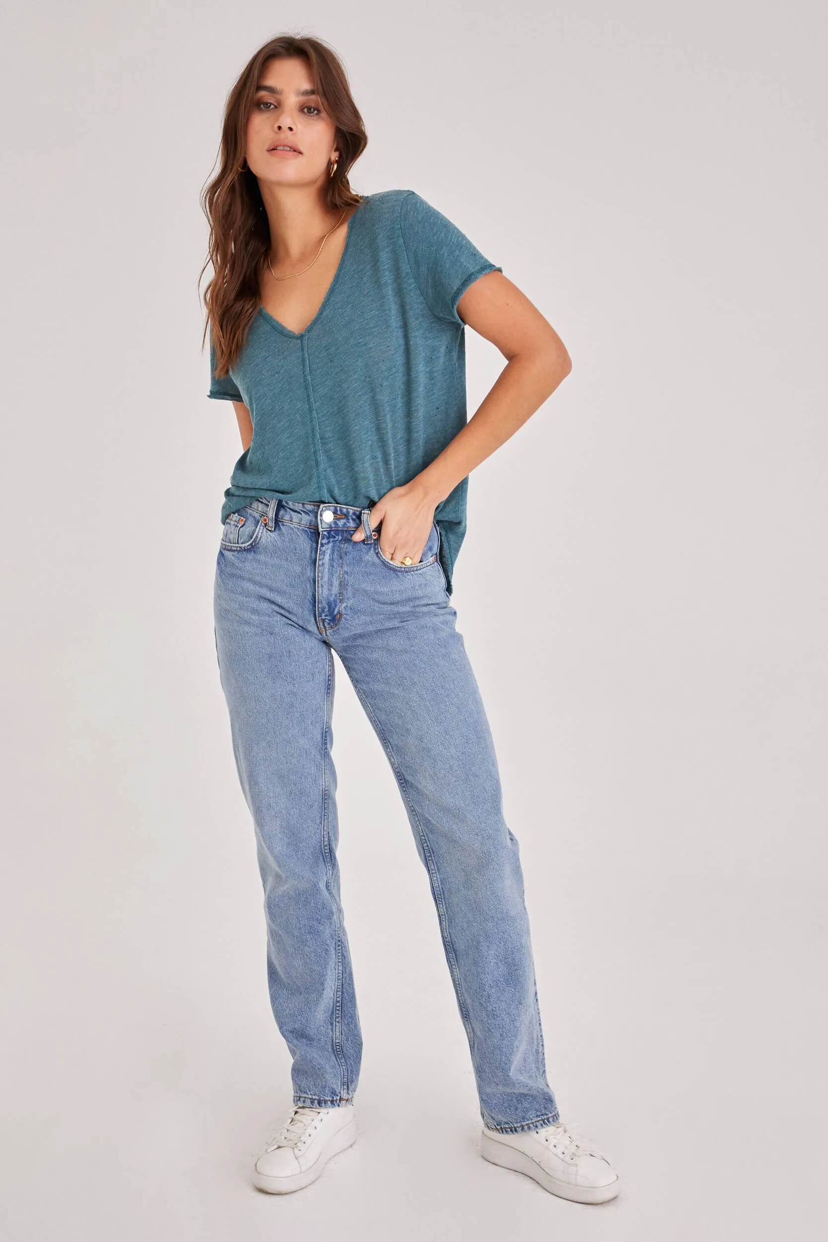 Wearever Tee | Aegean Jade sold by Belletique