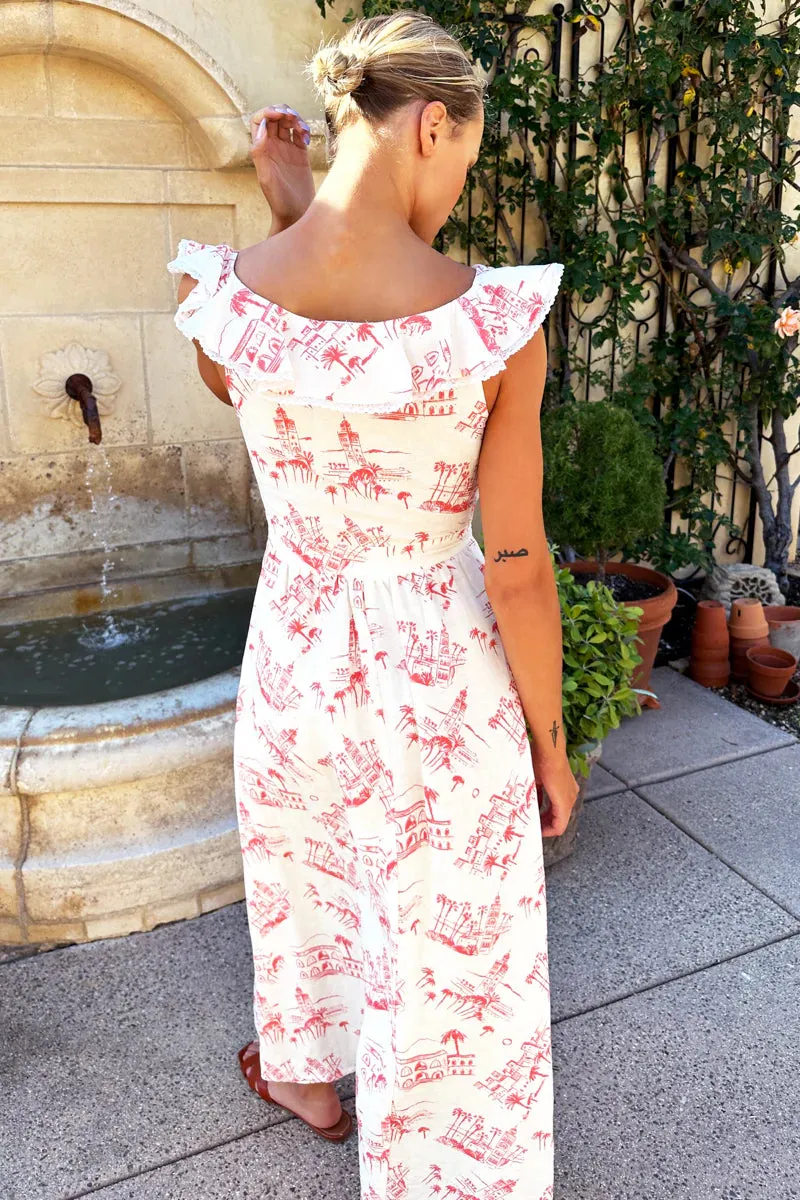 St. Jean Dress | Postcard Linen sold by Belletique product image thumbnail 4