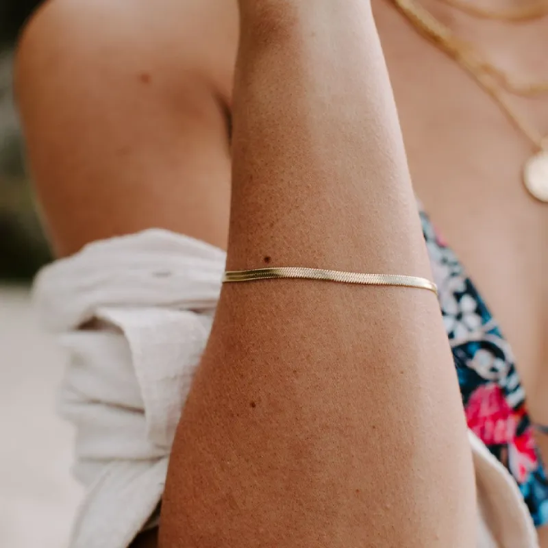 Weekender Herringbone Bracelet sold by Belletique