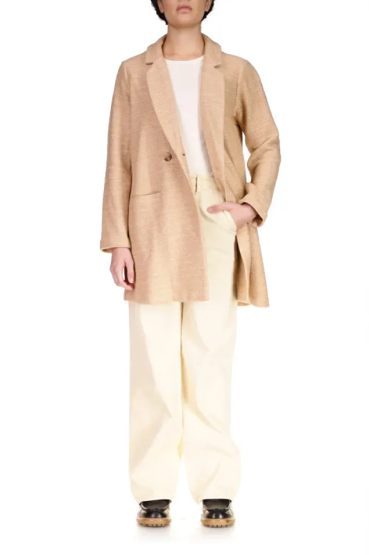 Carleton Coat | Heather Toasted Oats sold by Belletique