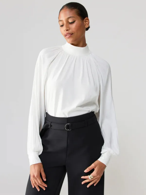 Sateen Mixed Media Top | Milk made by Sanctuary