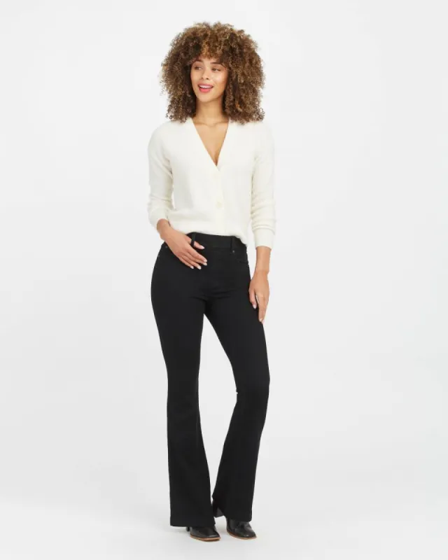 Flare Jeans | Clean Black sold by Belletique