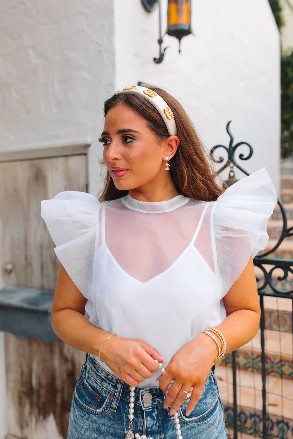 Kaycee White Top sold by Belletique product image thumbnail 2