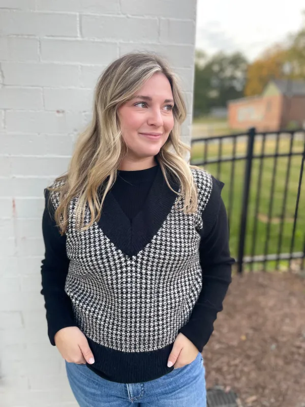 Mod Sweater Vest sold by Belletique