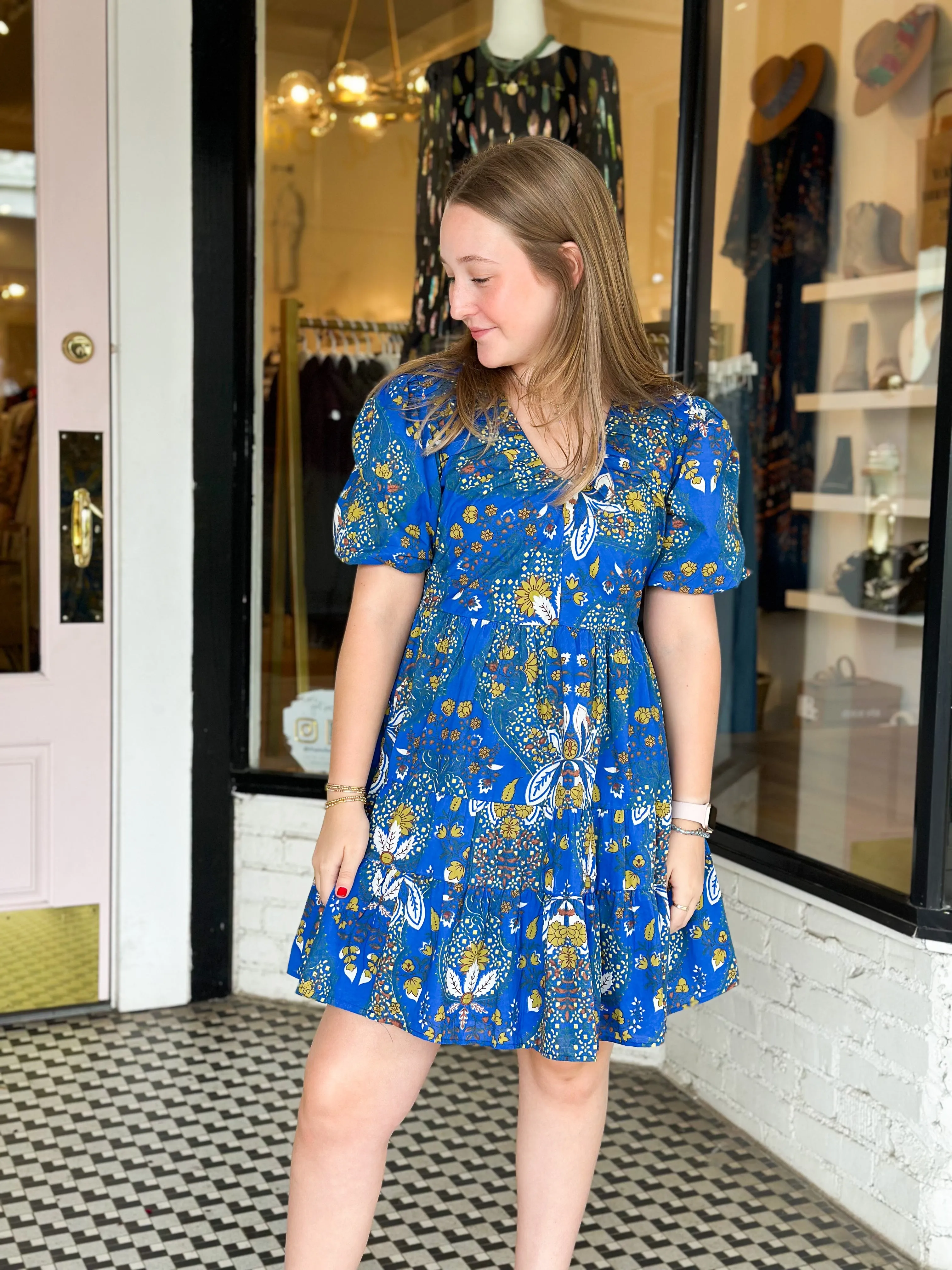 Sloan Dress | Blue Lime sold by Belletique
