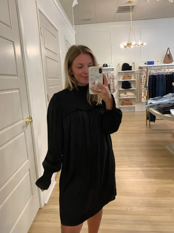 Mock Neck Dress | Black sold by Belletique