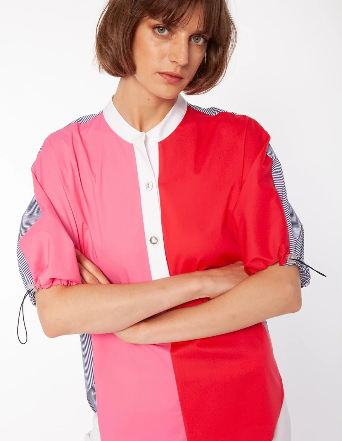 Rafaela Pink Poplin Top sold by Belletique
