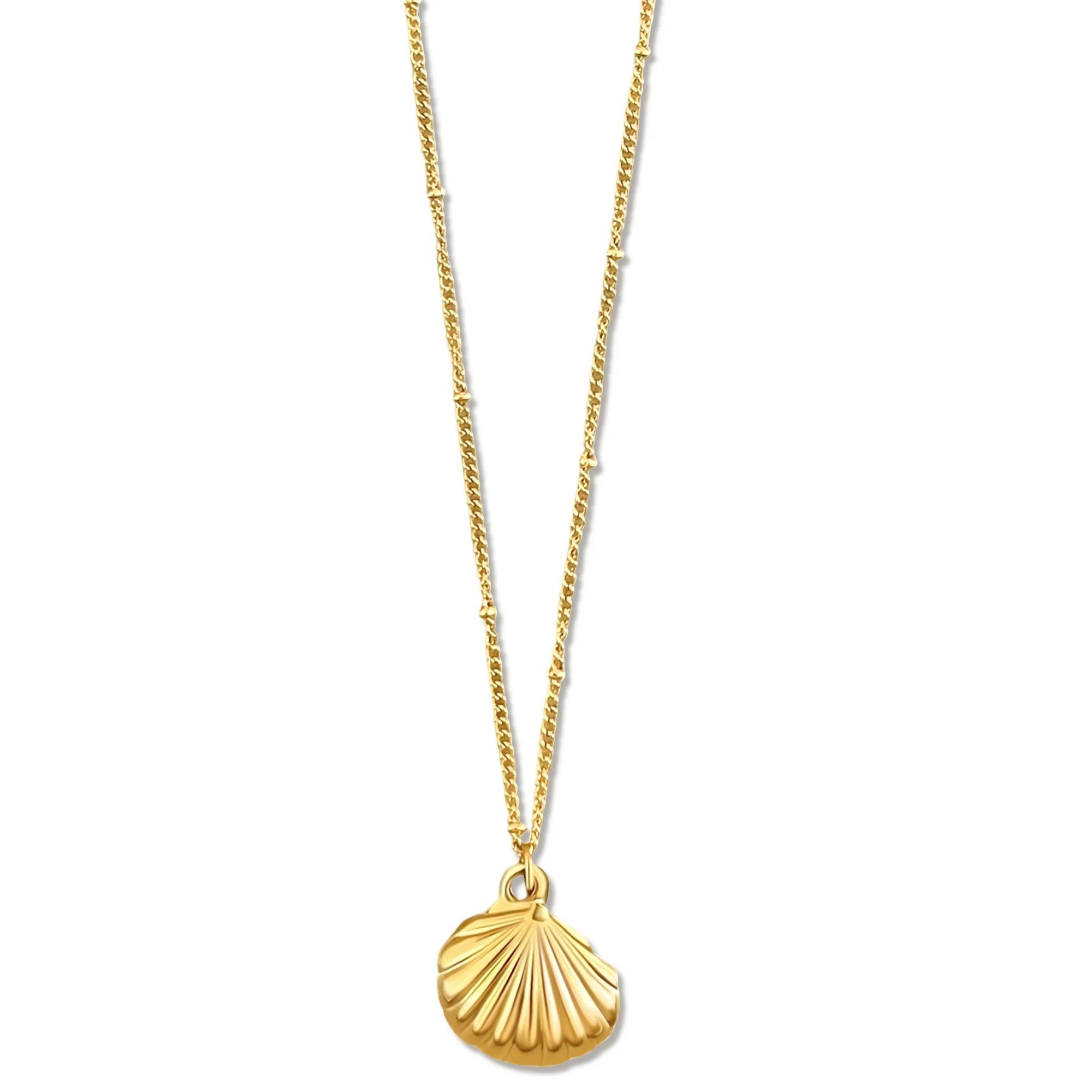 Georgina Shell Pendant Necklace sold by Belletique