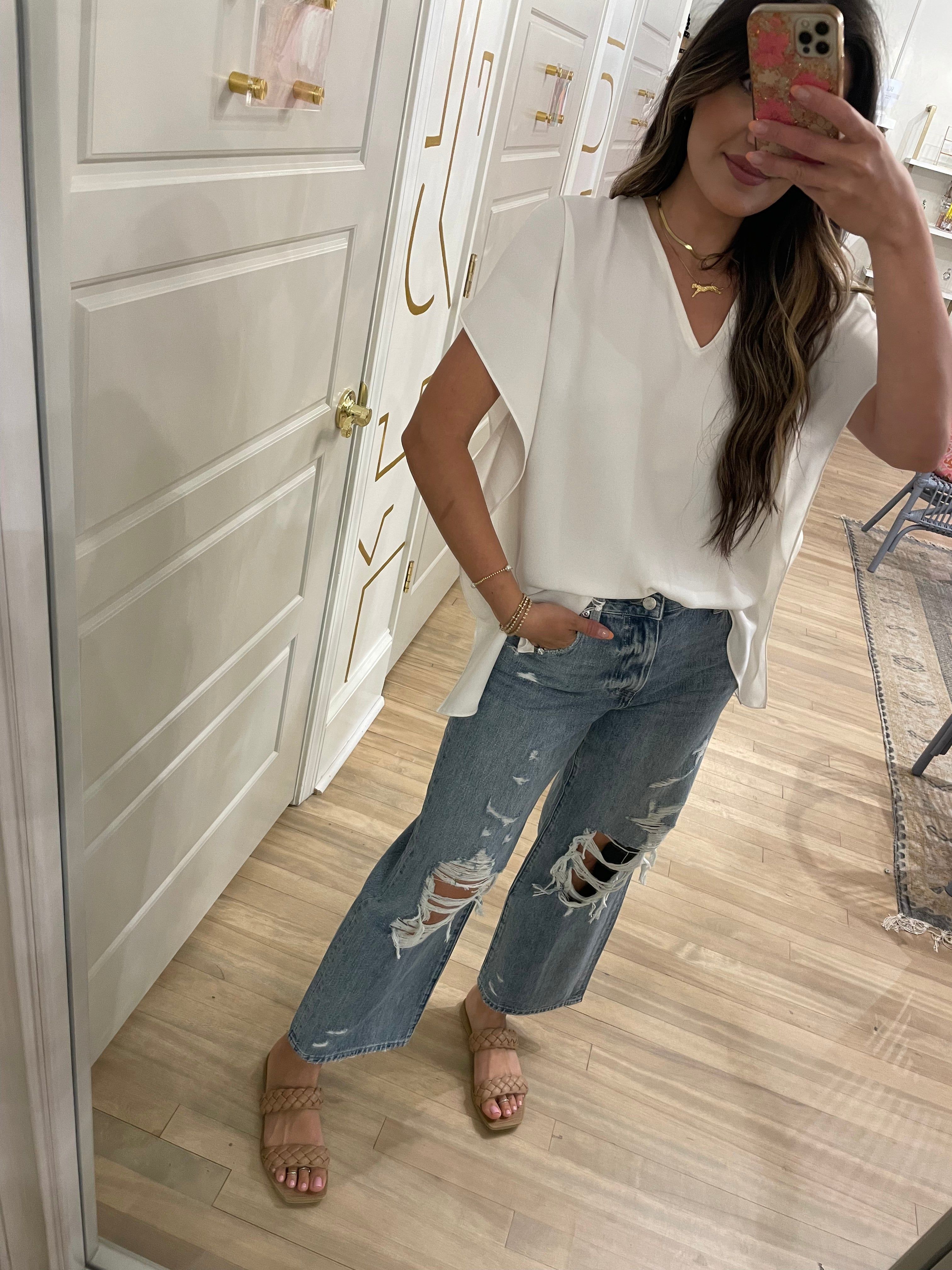 Victoria Blouse | Ivory sold by Belletique