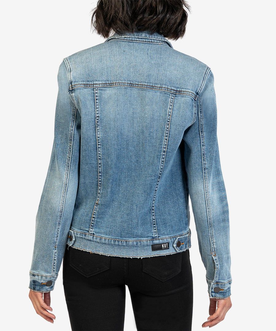 Jacqueline Boyfriend Jacket | Controlled Wash sold by Belletique product image thumbnail 2