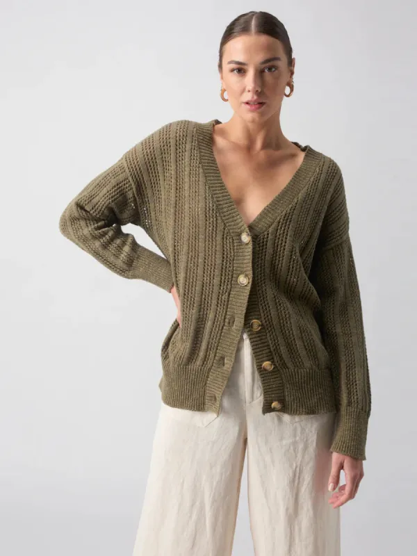 Happy Days Cardi | Burnt Olive sold by Belletique