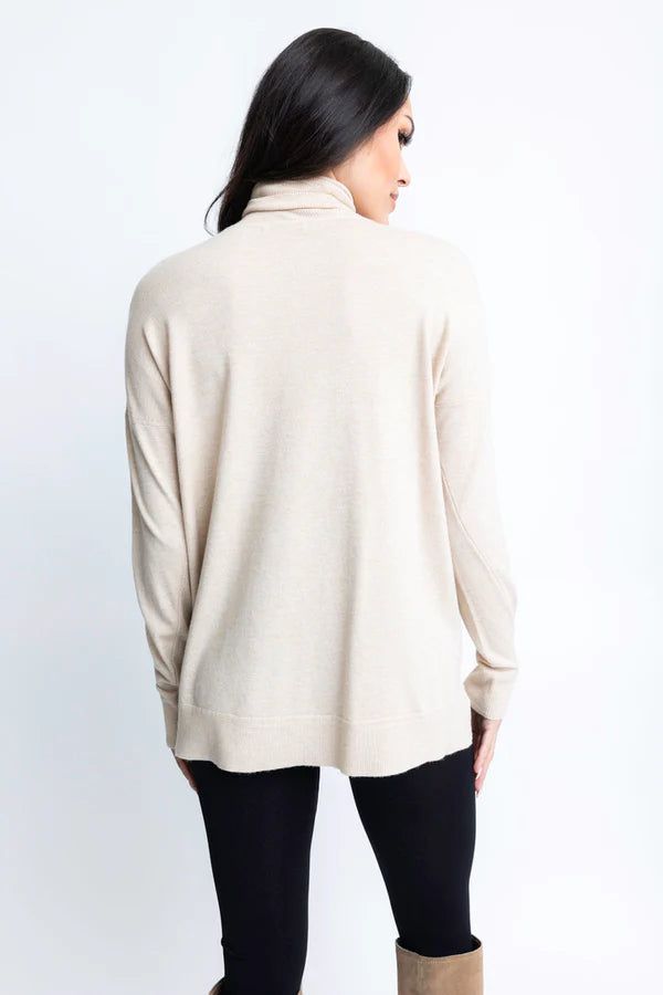 Oatmeal Turtleneck Sweater sold by Belletique product image thumbnail 2