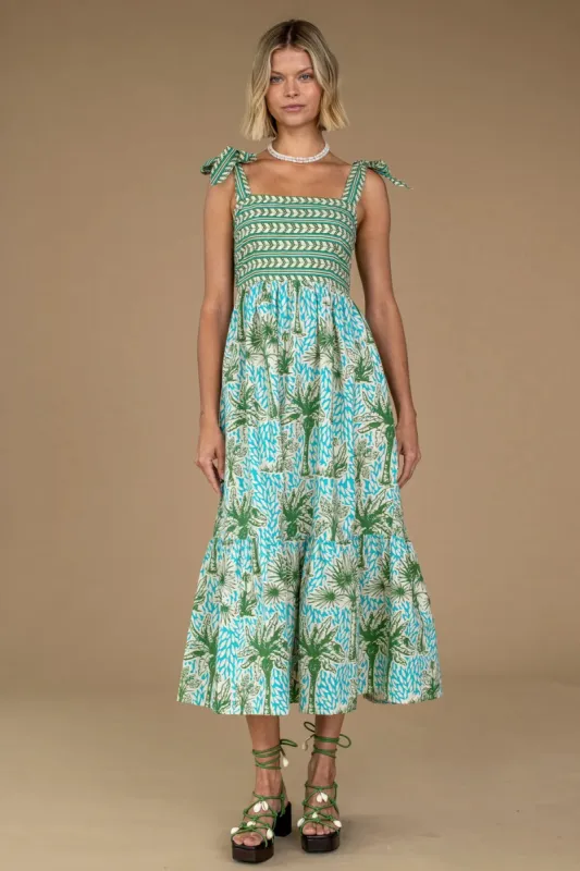 Doe Dress | Island Palm sold by Belletique