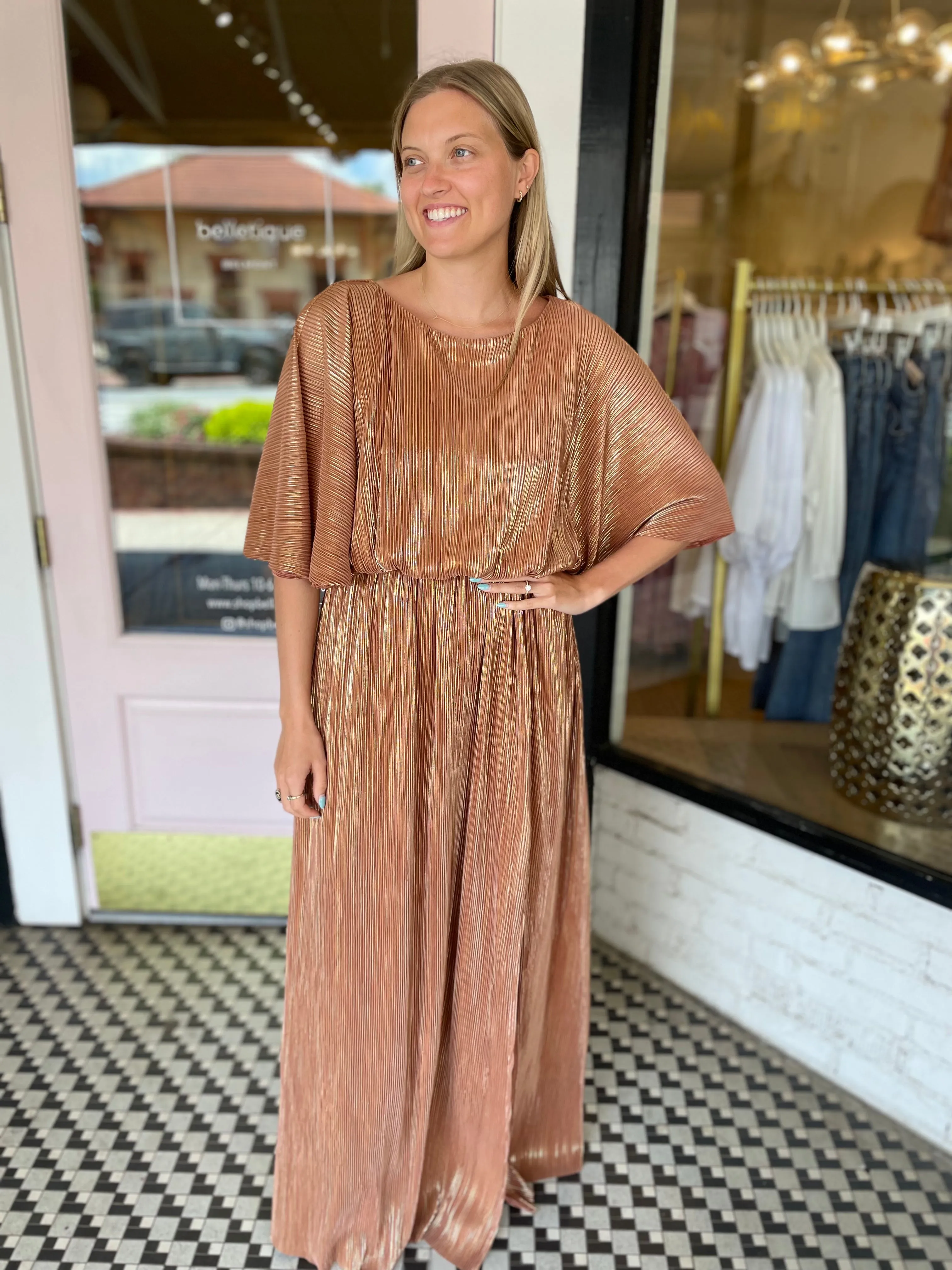 Ella Maxi Dress | Bronze sold by Belletique