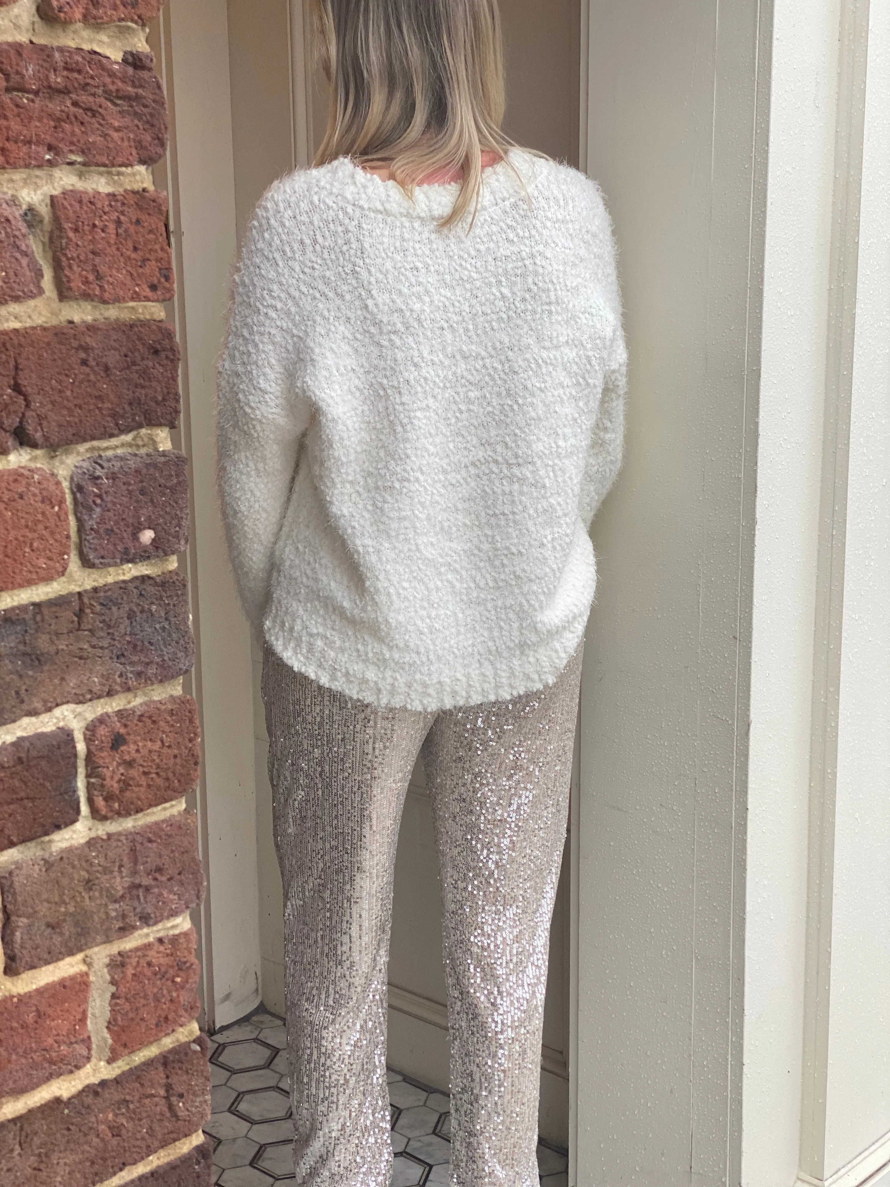 Sequin Banded Jogger Pant sold by Belletique product image thumbnail 3