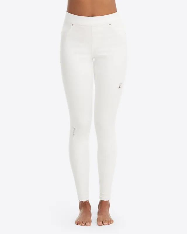 Distressed Skinny Jean | White sold by Belletique