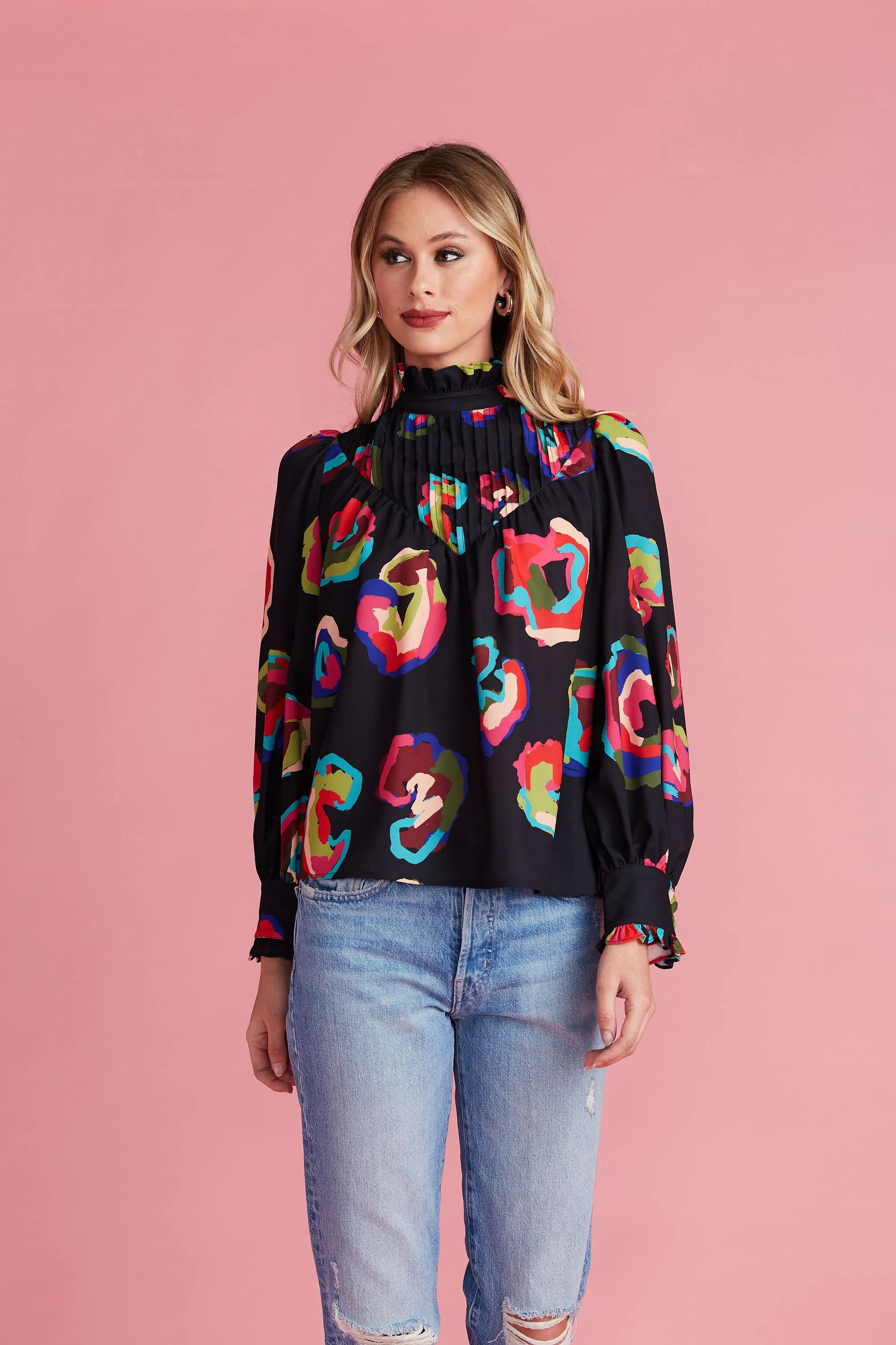 Bea Blouse | Seeing Spots sold by Belletique