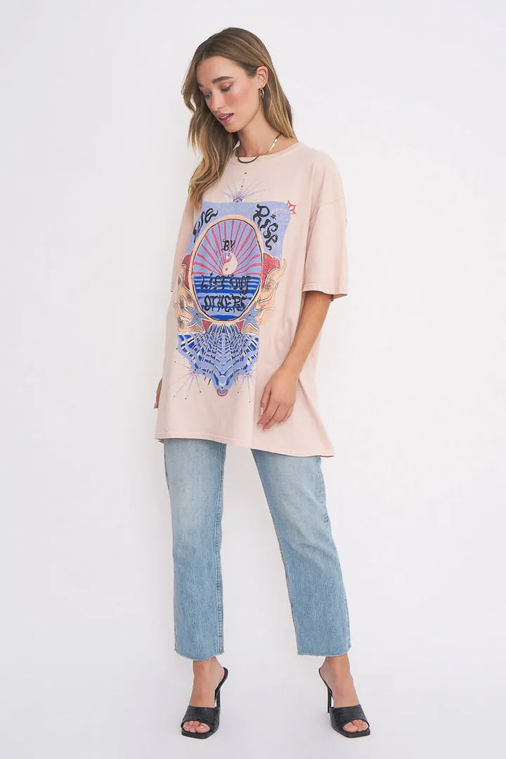 We Rise Tee | Cameo Rose sold by Belletique product image thumbnail 2