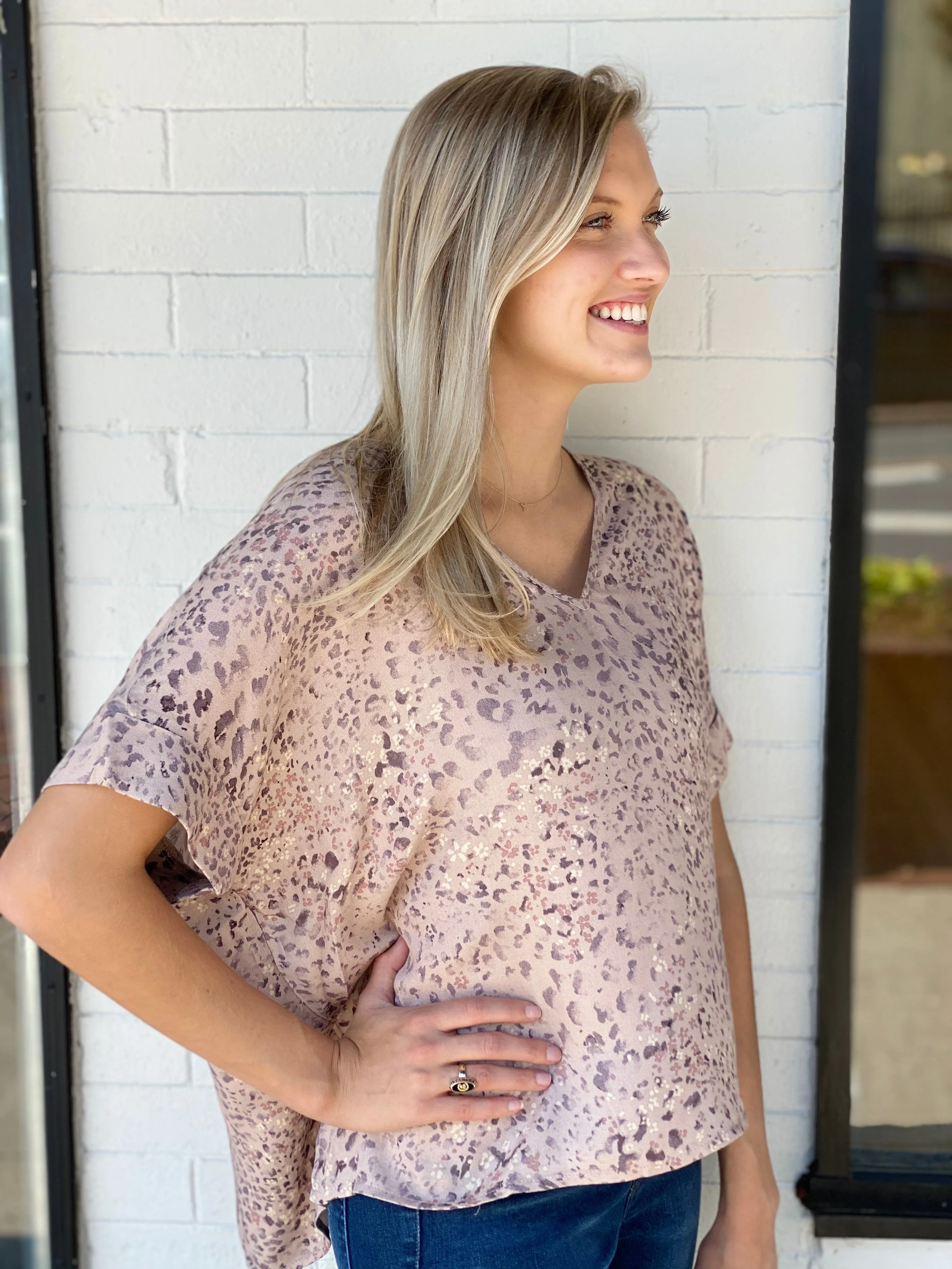 Leopard V Neck Signature Top sold by Belletique product image thumbnail 2