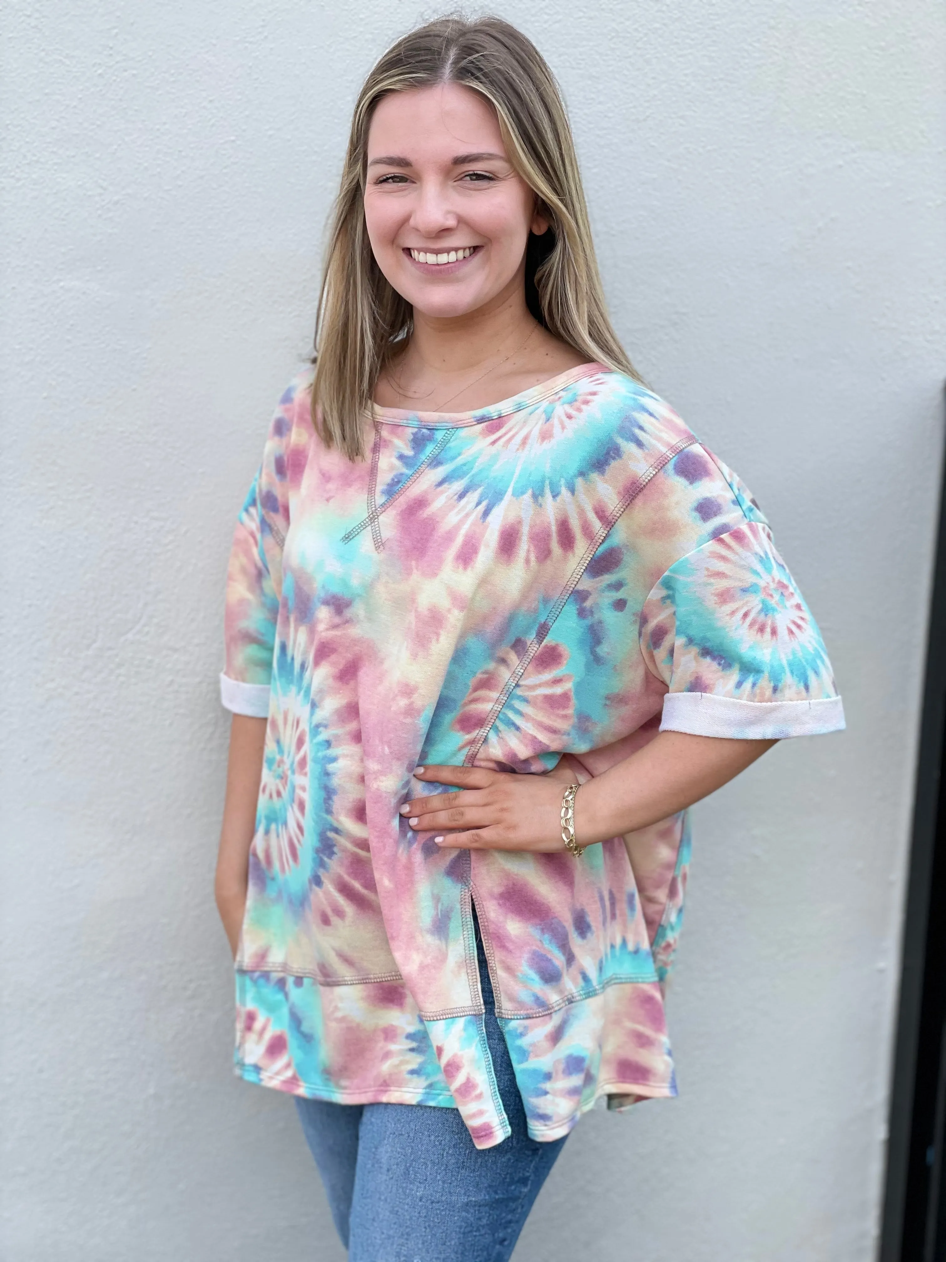 All the Love Top | Tie Dye sold by Belletique