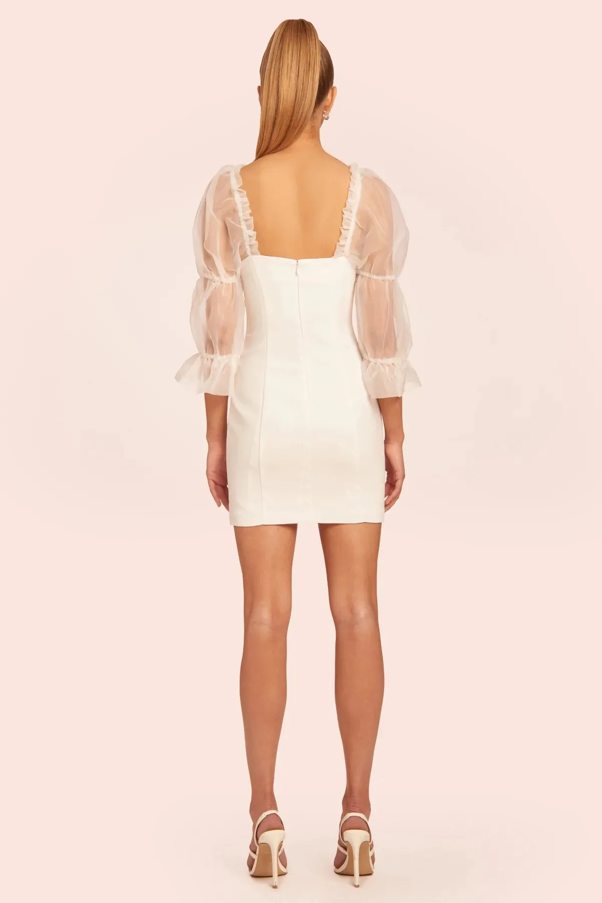 Tia Dress | Ivory sold by Belletique product image thumbnail 3
