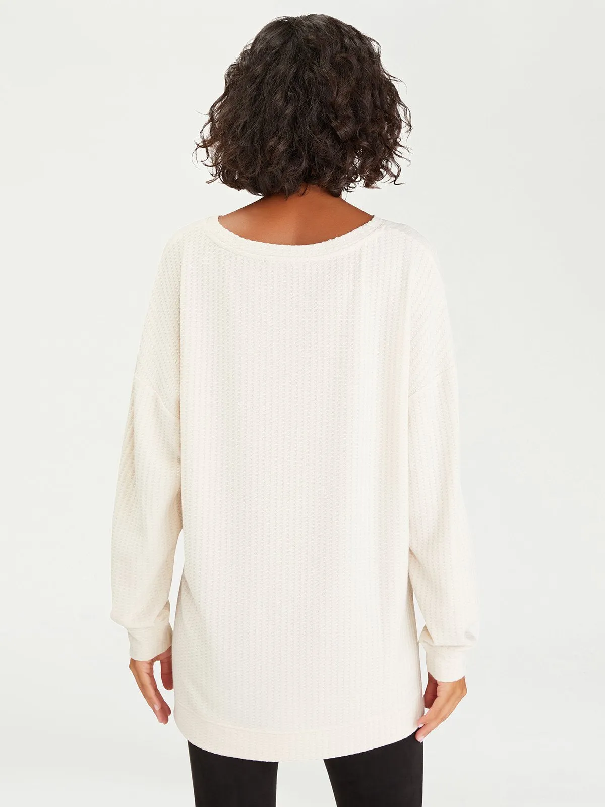 Slow Time Waffle Tunic | Bare sold by Belletique product image thumbnail 2