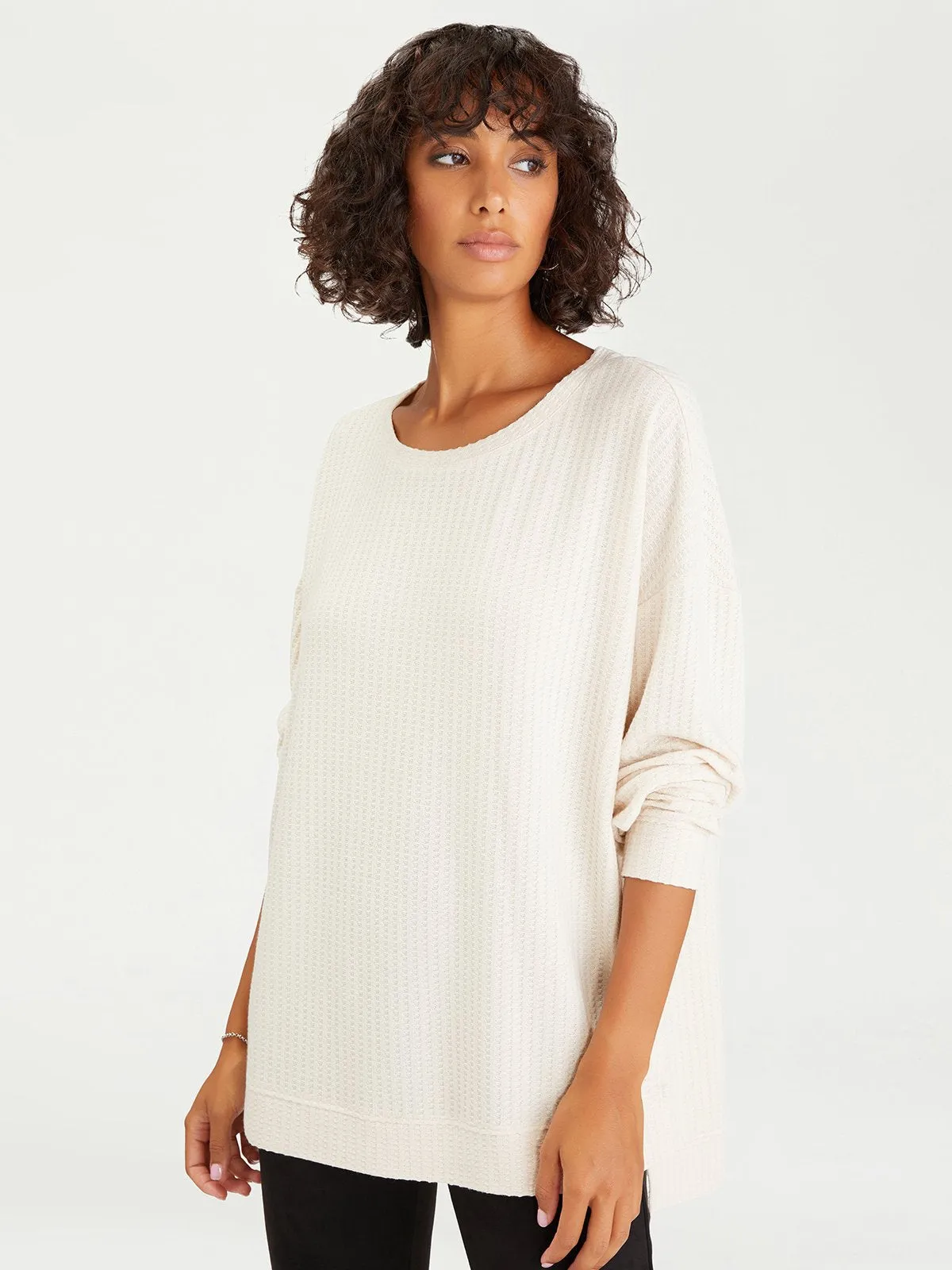 Slow Time Waffle Tunic | Bare sold by Belletique