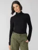 Essential Turtleneck Top | Black sold by Belletique