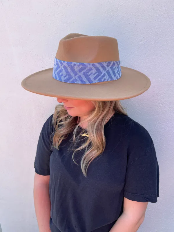 Vintage Blue Fendi Scarf Hat sold by Belletique