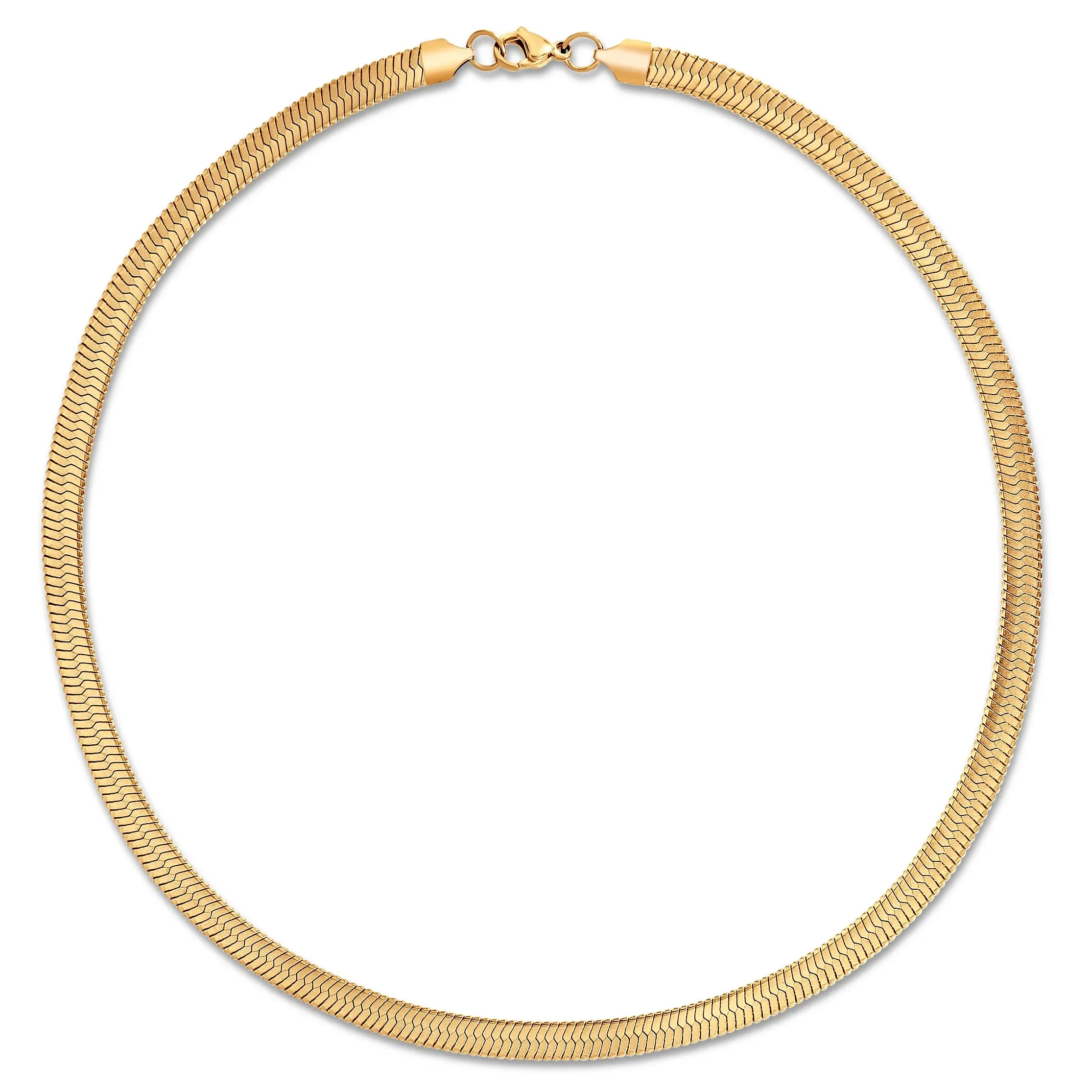 Paola Herringbone Chain Necklace sold by Belletique
