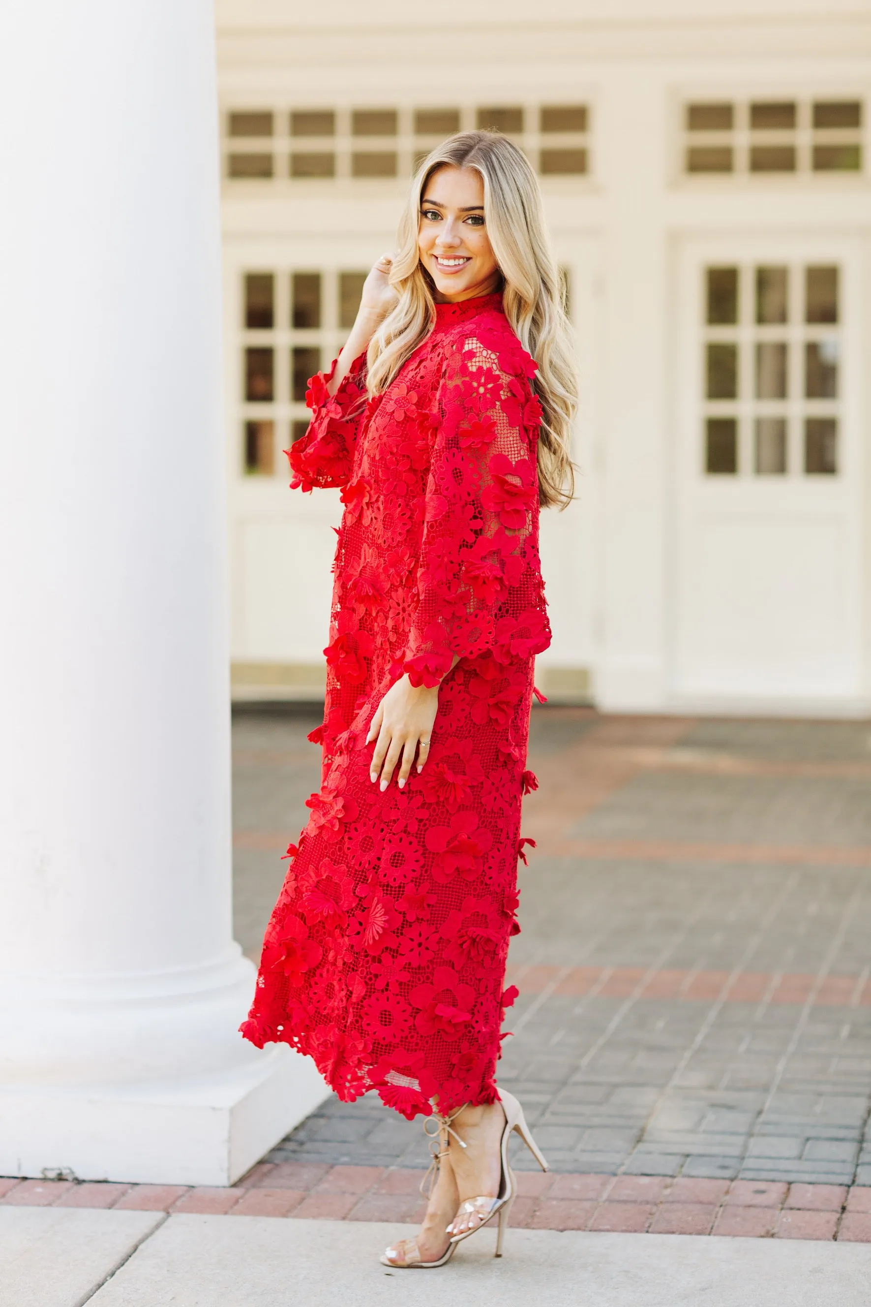 Seraphina Dress | Red sold by Belletique product image thumbnail 2