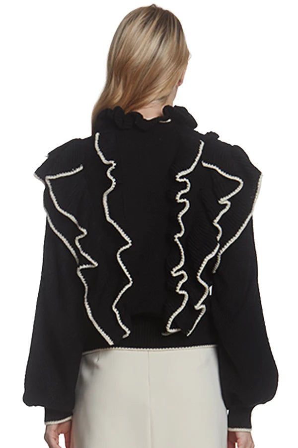 Tipping Ruffle Sweater sold by Belletique product image thumbnail 2