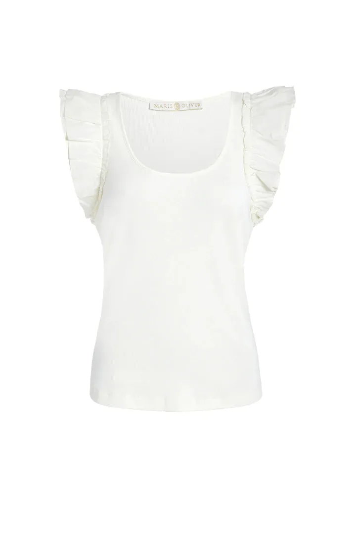 Anna Top | Blanc sold by Belletique product image thumbnail 3