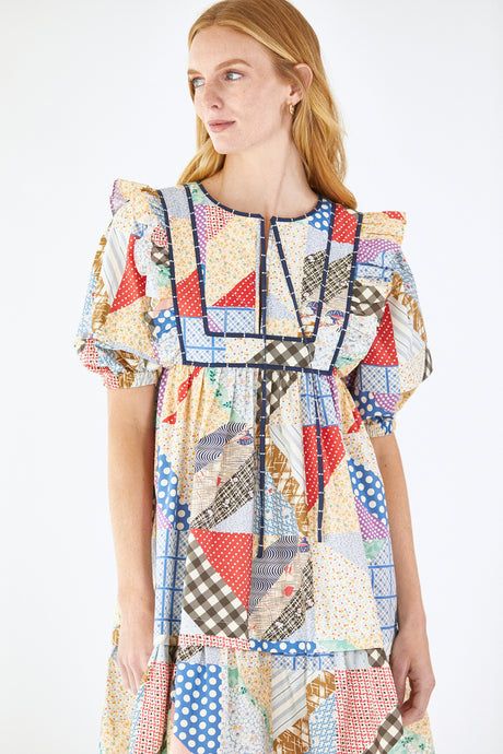 Britton Dress | Patchwork sold by Belletique product image thumbnail 3
