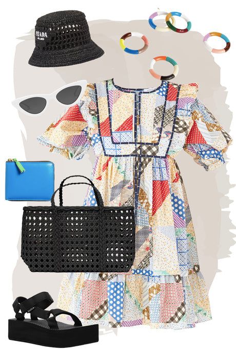 Britton Dress | Patchwork sold by Belletique product image thumbnail 5