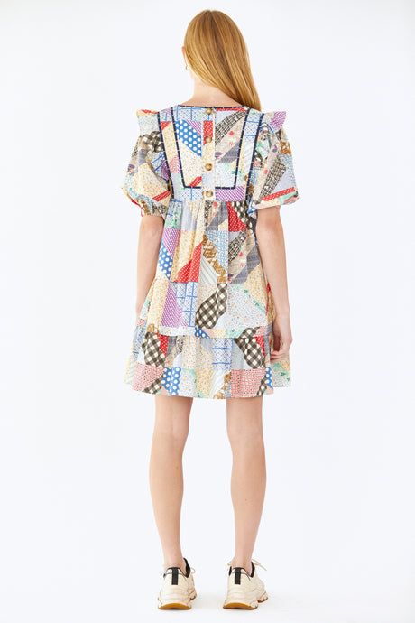 Britton Dress | Patchwork sold by Belletique product image thumbnail 4