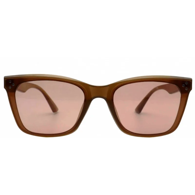 Kiki Sunglasses | Moss Brown sold by Belletique