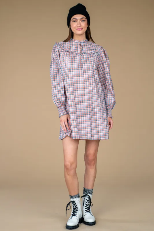 Ella Dress | Fireside Check sold by Belletique