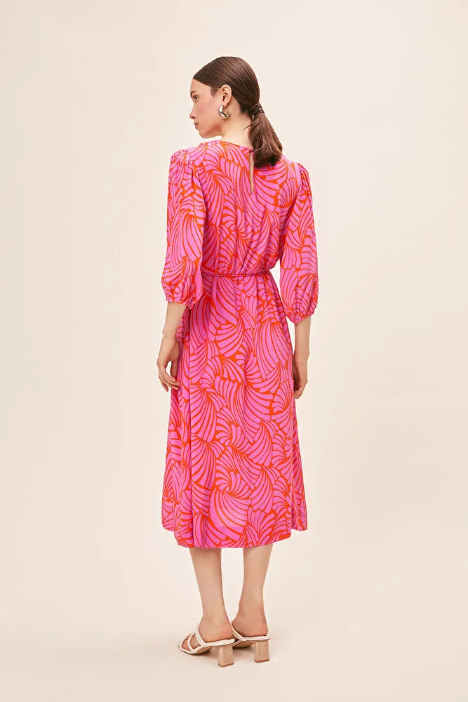 Crina Dress | Fuchsia sold by Belletique product image thumbnail 2