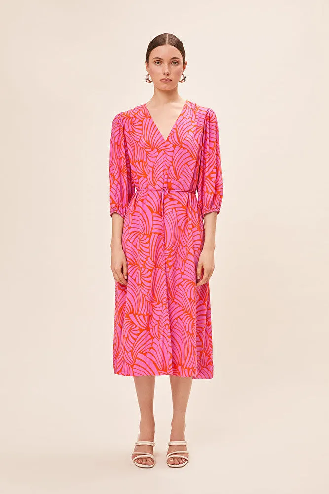 Crina Dress | Fuchsia sold by Belletique