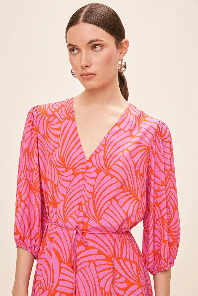 Crina Dress | Fuchsia sold by Belletique product image thumbnail 3