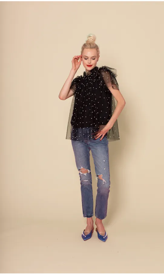 Blair Top | Pearl sold by Belletique product image thumbnail 2