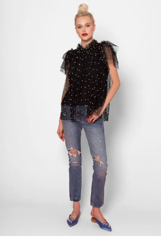 Blair Top | Pearl sold by Belletique