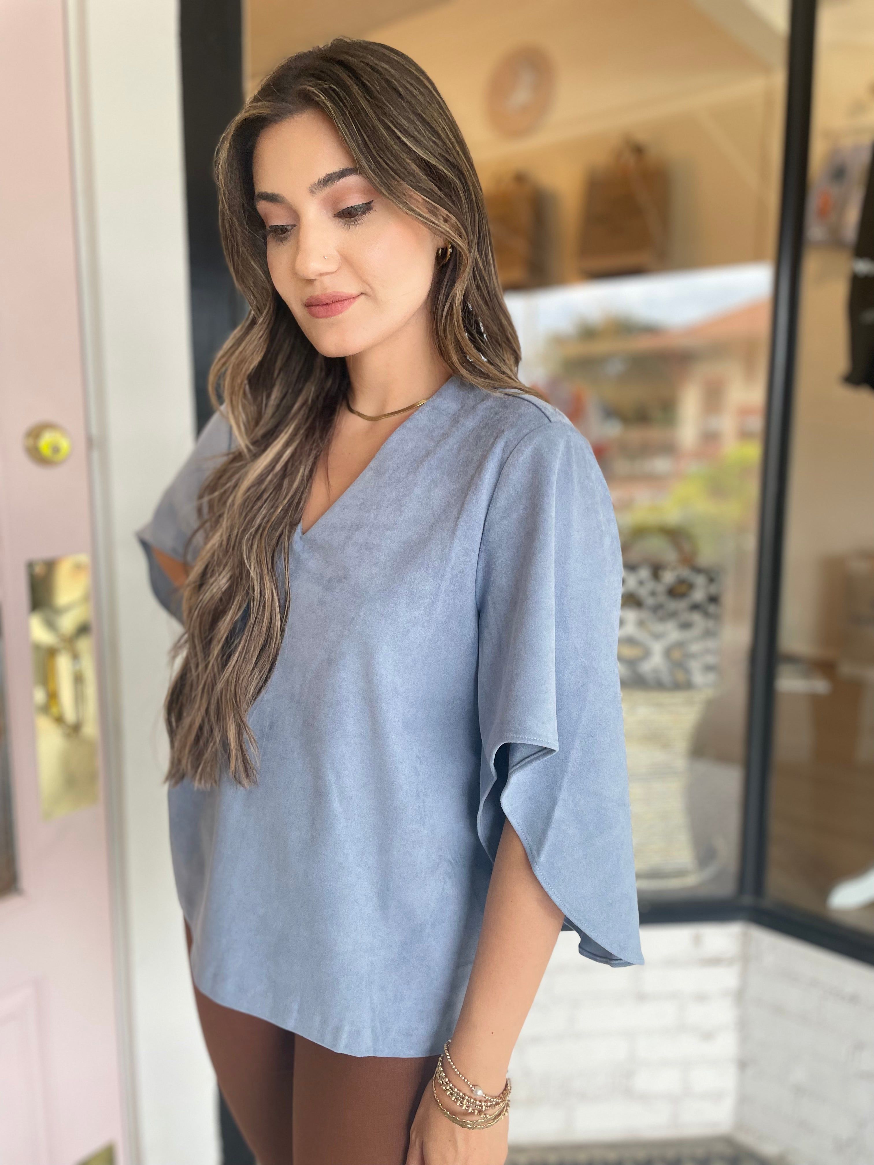 Nina Top | Baby Blue sold by Belletique product image thumbnail 2