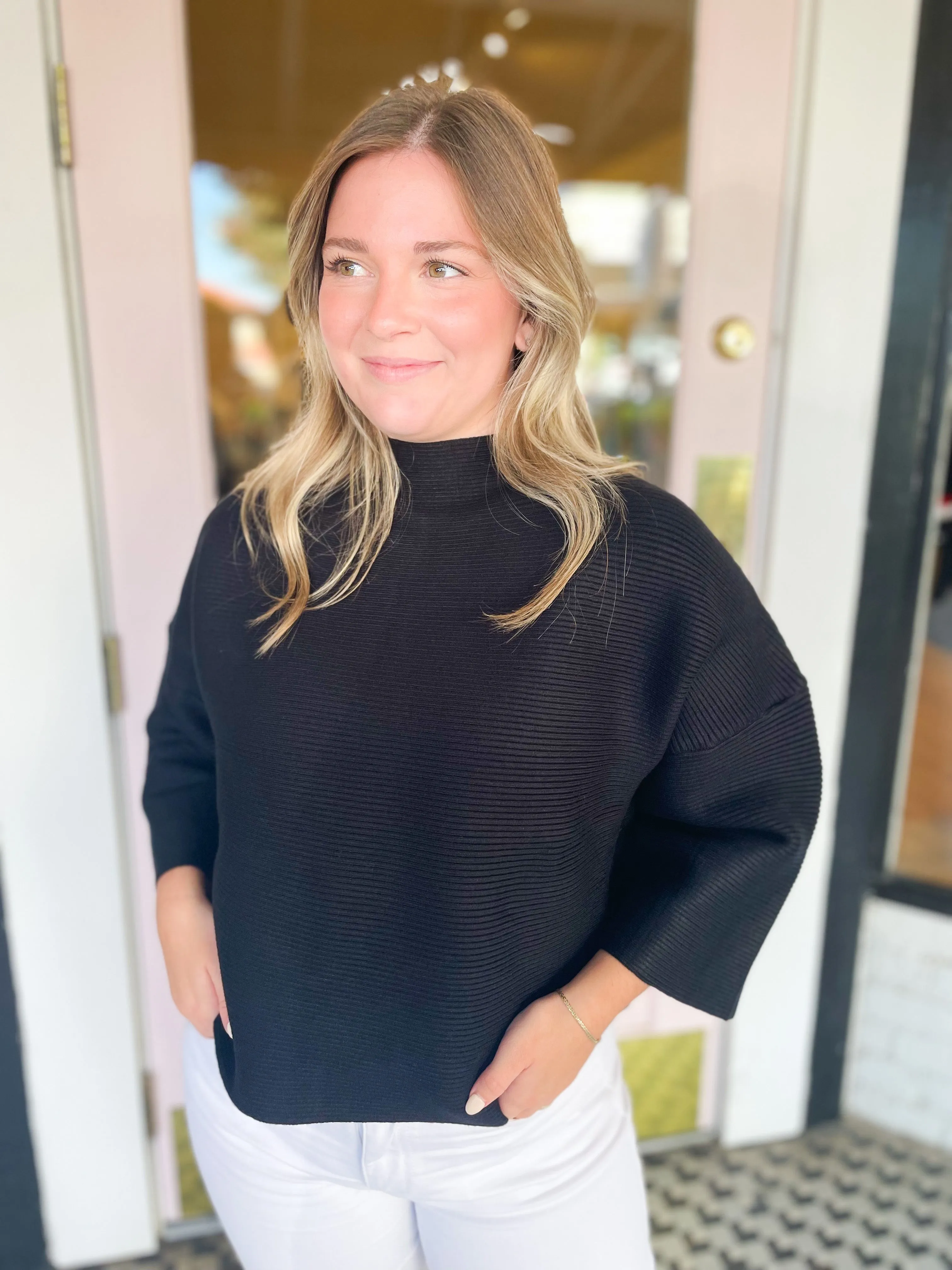 Luna Top | Black sold by Belletique