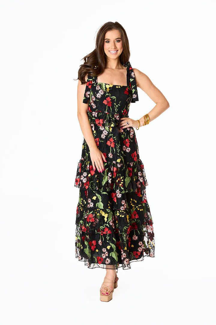Edie Tie-Shoulder Maxi Dress | Lost in It sold by Belletique product image thumbnail 3