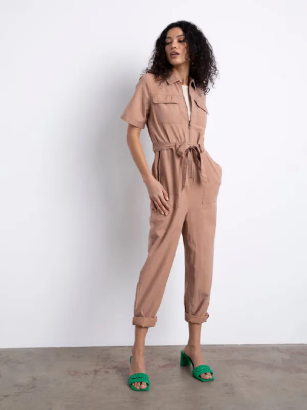 Explorer Jumpsuit | Washed Lion sold by Belletique
